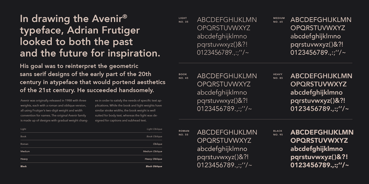 Avenir Font Mac Free Download